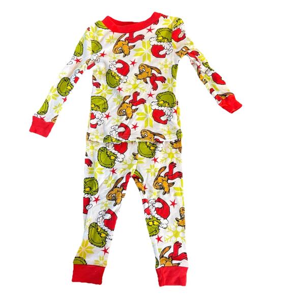 NWT The Grinch Dr. Seuss Set of 2 Pajamas 4 Pieces Total Size 12 Months - Picture 2 of 10